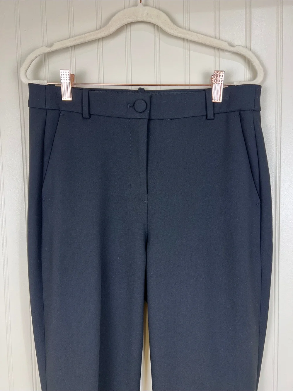 NWT J Crew Kate Straight Leg Pant Stretch Black Size 8T